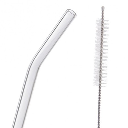 Klaasist joogikõrred puhastusharjaga 20 cm | FreshDesign.ee