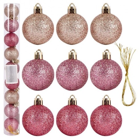 Jõulupuu ehted, roosad, purunemiskindlad, ... | FreshDesign.ee