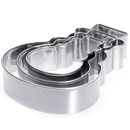 Küpsiselõikurid piparkoogivormid lumememm 13 cm 3 tk.