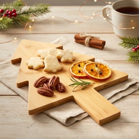 Bambusest jõulupuu lõike- ja serveerimislaud 44,5x30 cm