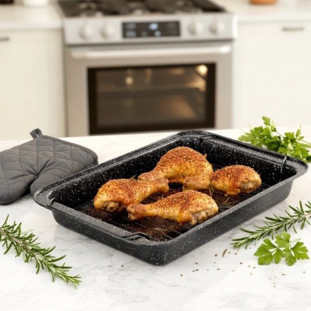 Graniidist röstimispann restiga 37,5x25,5x5 cm