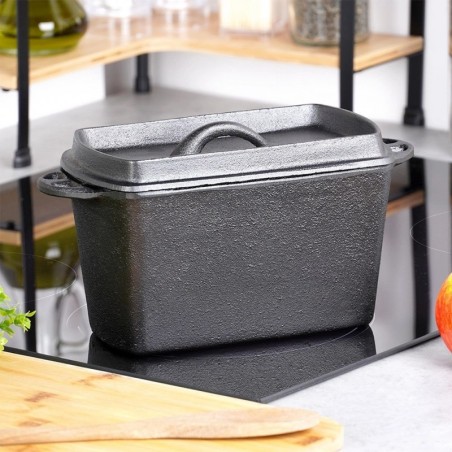 Malmist leivapann kaanega VALUSJOON 27 cm, 2 liitrit