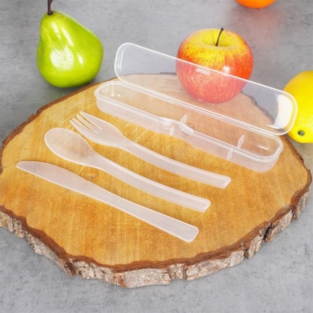 Plastikust söögiriistade komplekt, 4 osa