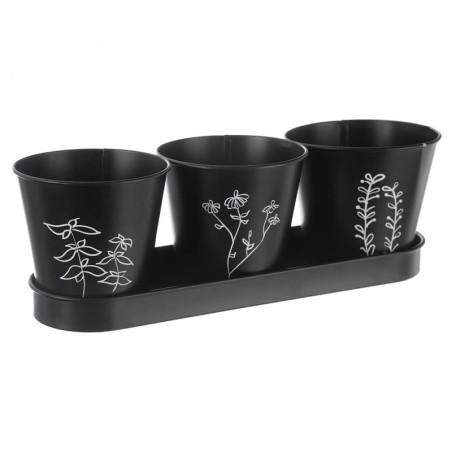 Ürdipott alusel BLACKLINE 4 tk. | FreshDesign.ee