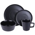 Nõude komplekt, keraamiline must, 4 inimes... | FreshDesign.ee