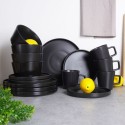 Nõude komplekt, keraamiline must, 4 inimes... | FreshDesign.ee