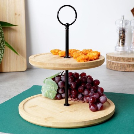 Serveerimisalus bambus, 2 korrust