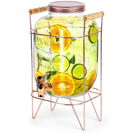 Kraaniga joogianum koos alusega 5 l, kuldne | FreshDesign.ee