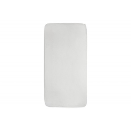 Kummiga lina jersey puuvill, 70x140 cm, ivory