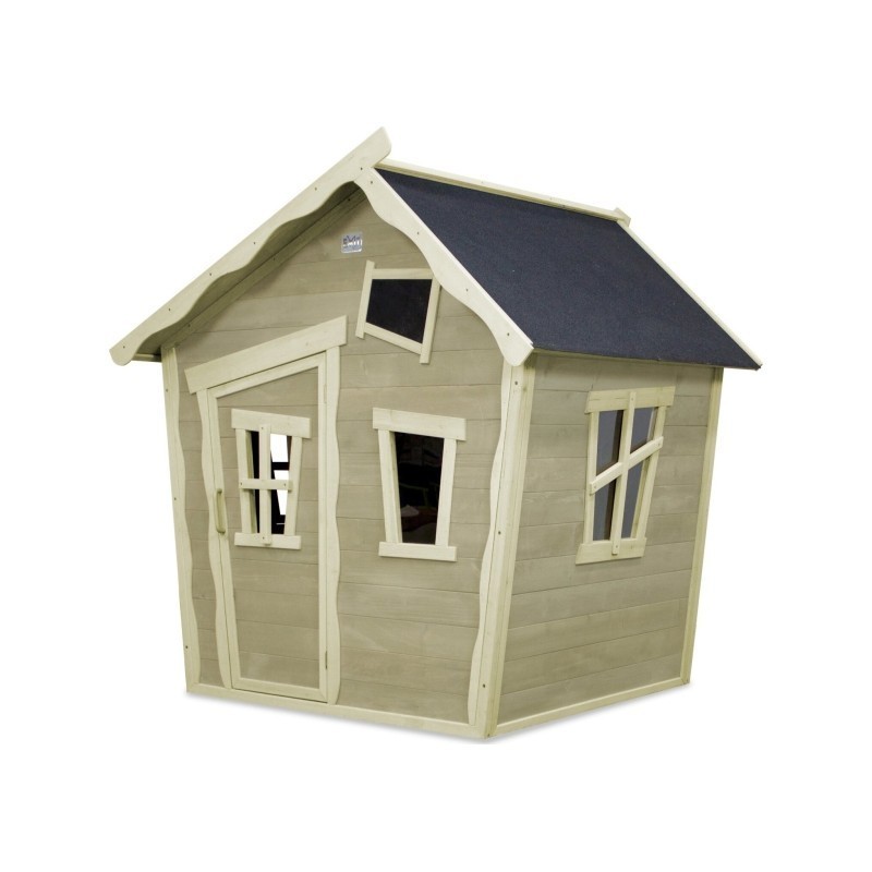 Puidust mängumaja Exit Crooky 100 Grey-Beige | FreshDesign.ee