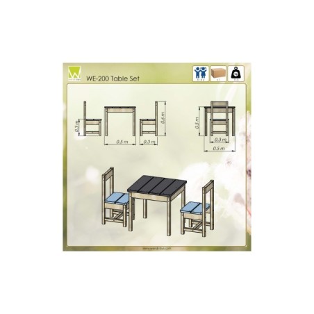 Puidust laua ja toolide komplekt | FreshDesign.ee