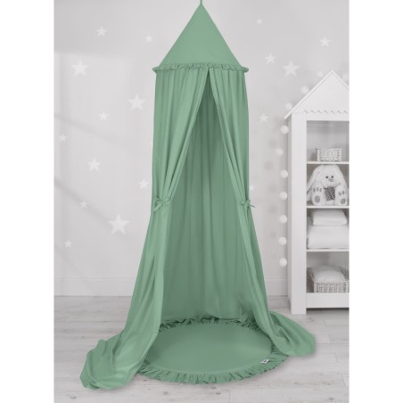 Baldahhiin + mängumatt, pastell roheline