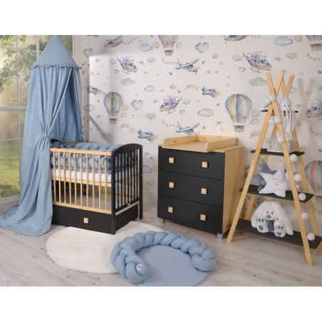 Beebivoodi 120x60 cm Leonardo, tumehall | FreshDesign.ee