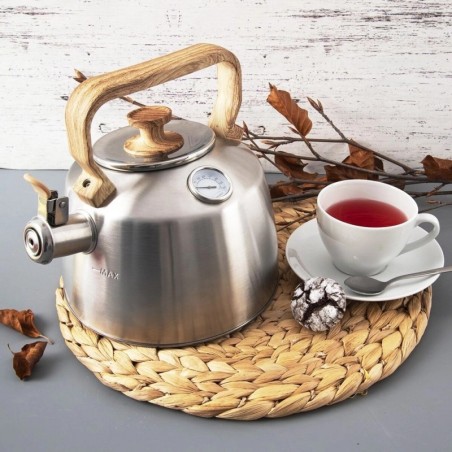 Terasest vilekann termomeetriga 3, 2 liitrit