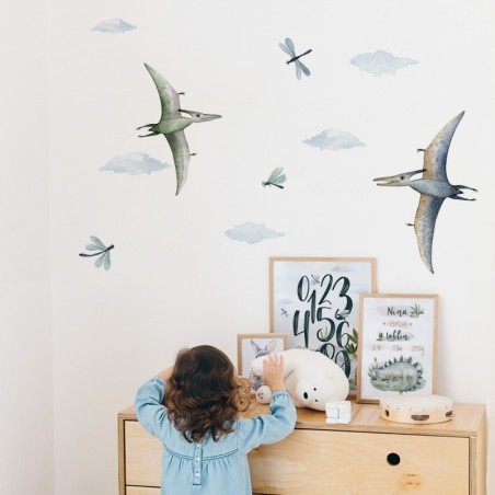 Seinakleebiste komplekt L Pterodactyls