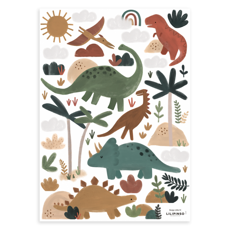 Seinakleebis SUNNY dinosaurused | FreshDesign.ee