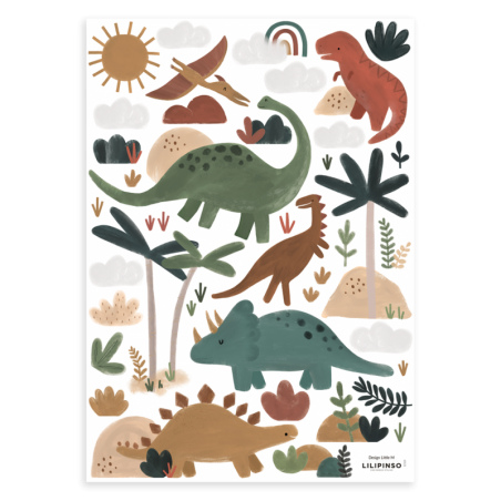 Seinakleebis SUNNY dinosaurused | FreshDesign.ee