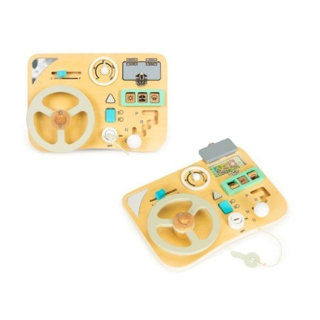 Puidust tegelustahvel rooliga