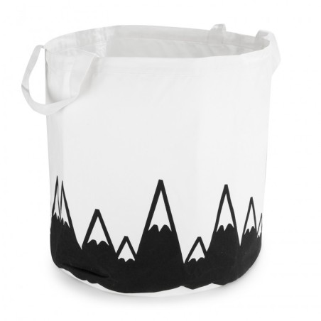 Mänguasjakorv valge, mustad mäed | FreshDesign.ee