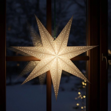 Dekoratiivne ažuurne pabertäht, hõbedane, 45 cm | FreshDesign.ee