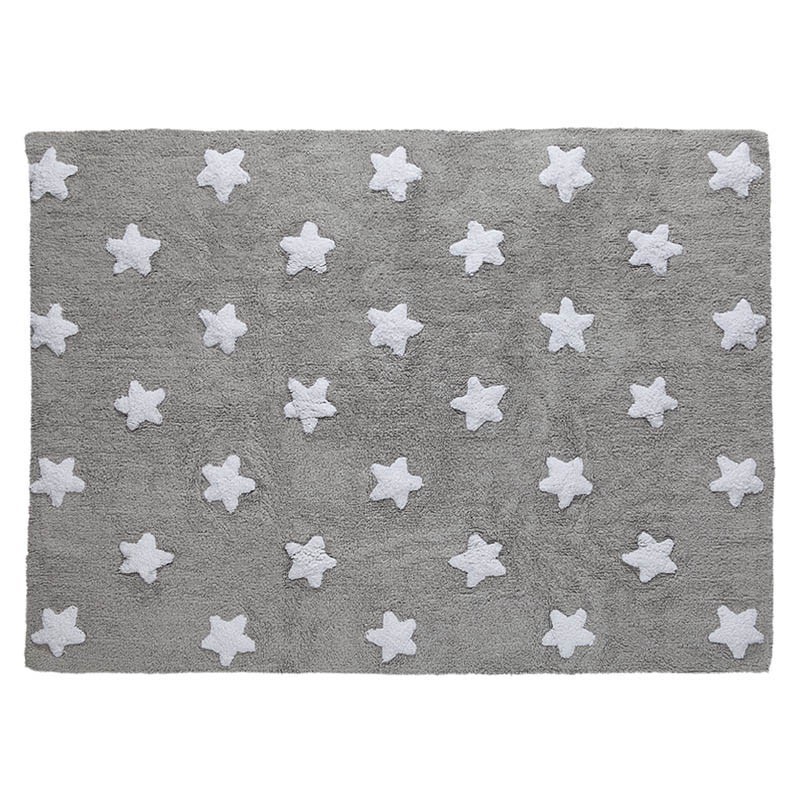 Pestav vaip Grey Stars White 120 x 160 cm | FreshDesign.ee