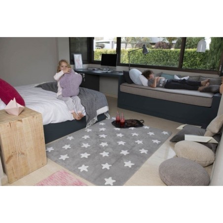 Pestav vaip Grey Stars White 120 x 160 cm | FreshDesign.ee