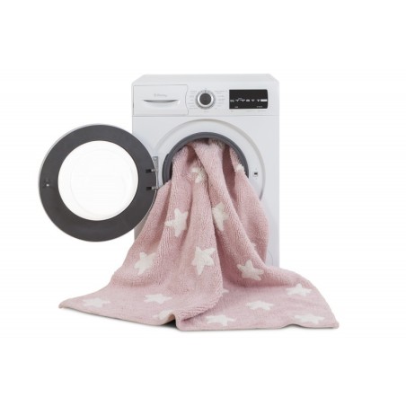 Pestav vaip Pink Stars White 120 x 160 cm