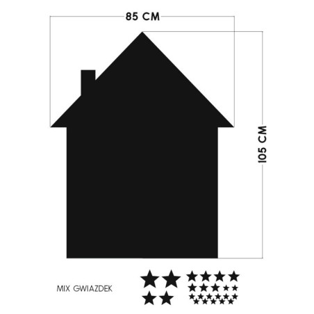 Seinakleebis kriiditahvel House