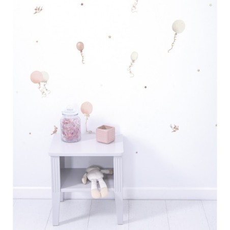 Seinakleebised SELENE A3, õhupallid ja tuulelohed roosa