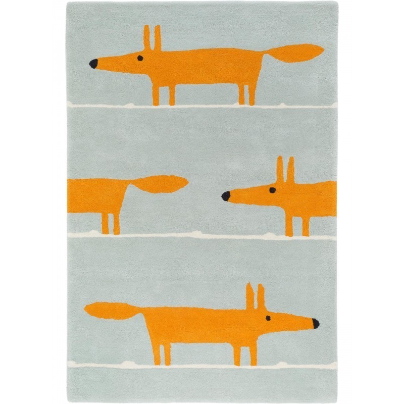 Lastetoa villavaip mr fox türkiis 90x150 cm | FreshDesign.ee