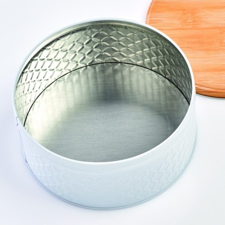 Säilitustops "Scandi", valge/bambus