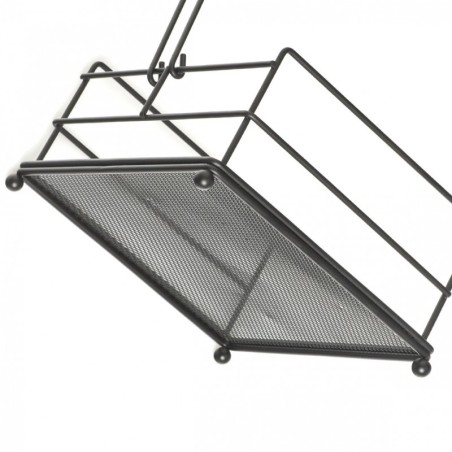 Salvrätikute hoidja, must, metall | FreshDesign.ee