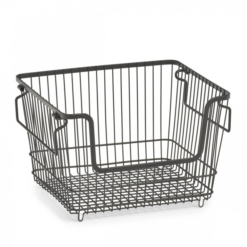 Hoiukorv, must, metall | FreshDesign.ee