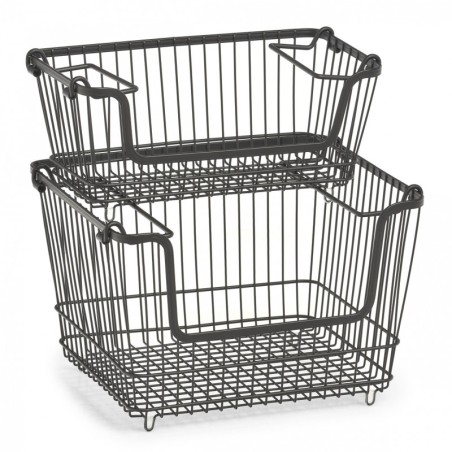 Hoiukorv, must, metall | FreshDesign.ee