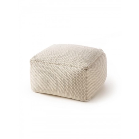 käsitöö villa Pouf Rocco Valge 55x55x30 cm | FreshDesign.ee