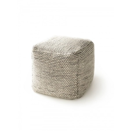 käsitöö villa Pouf Rocco beež/must 45x45x45 cm | FreshDesign.ee