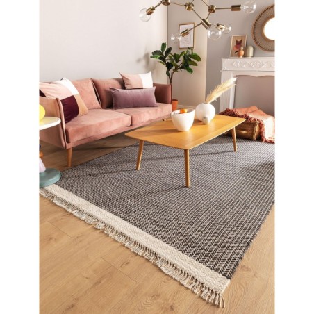 villa VAIP Kim must/Valge 160x230 cm