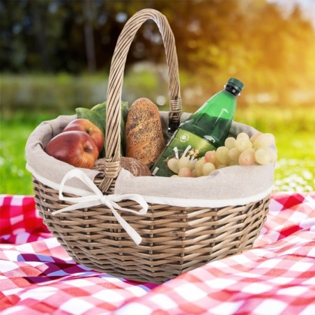 Punutud piknikukorv 40x31x40 cm