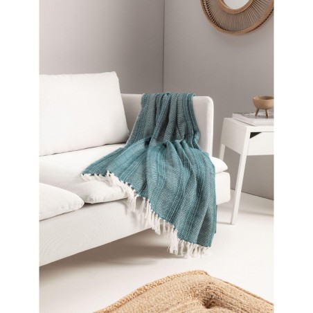 puuvilla blanket Alisea sinine 125x150 cm