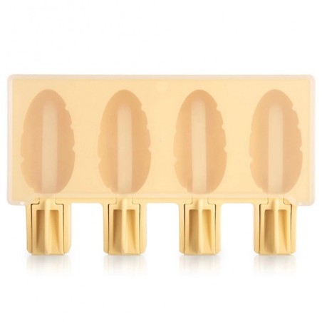 Kollase kaanega silikoonist jäätisevorm | FreshDesign.ee