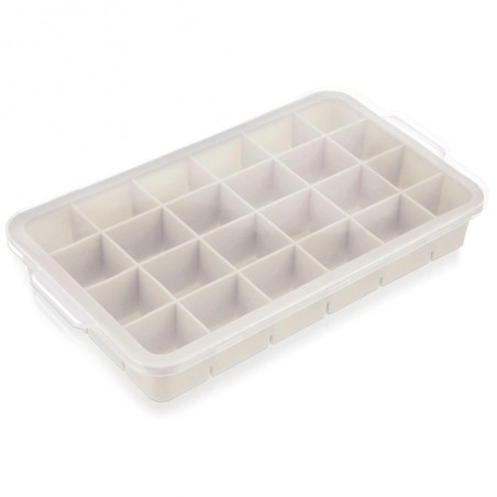 Beež silikoonist jääkuubikuvorm kaanega, 2... | FreshDesign.ee