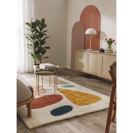 Shaggy VAIP Louise kreem/roosa 120x170 cm