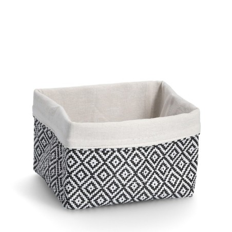 Hoiukorv "Mosaic", puuvill/paper, must/valge | FreshDesign.ee