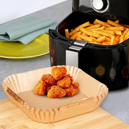 Air Fryer sisetükk õhufritüürile, kandiline, paber, 19x19 cm, 50 tk.