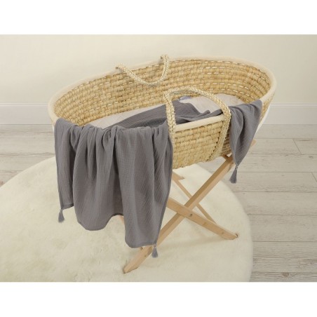 Õhuke musliin tekk 75x100 cm - antratsiit | FreshDesign.ee