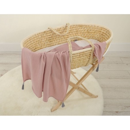 Õhuke musliin tekk 75x100 cm - pastell pink | FreshDesign.ee