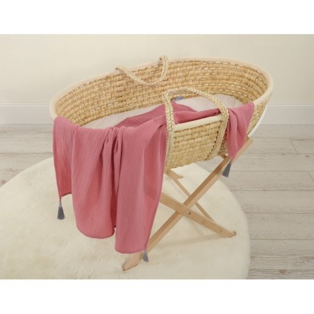 Õhuke musliin tekk 75x100 cm - pastel violet