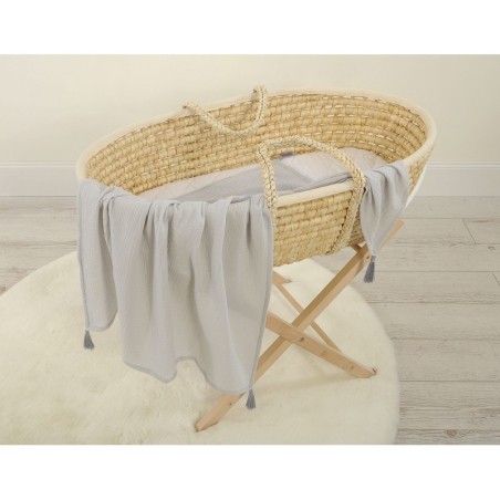 Õhuke musliin tekk 75x100 cm - helehall | FreshDesign.ee