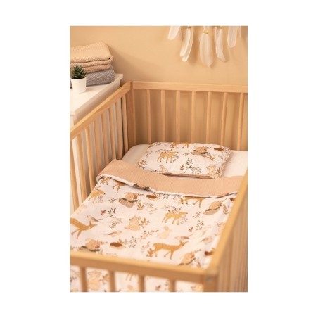 Beebi teki ja padja komplekt The Wolf And Friends, beež