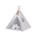 Tipi telk aluse ja patjadega + suled, helehall | FreshDesign.ee
